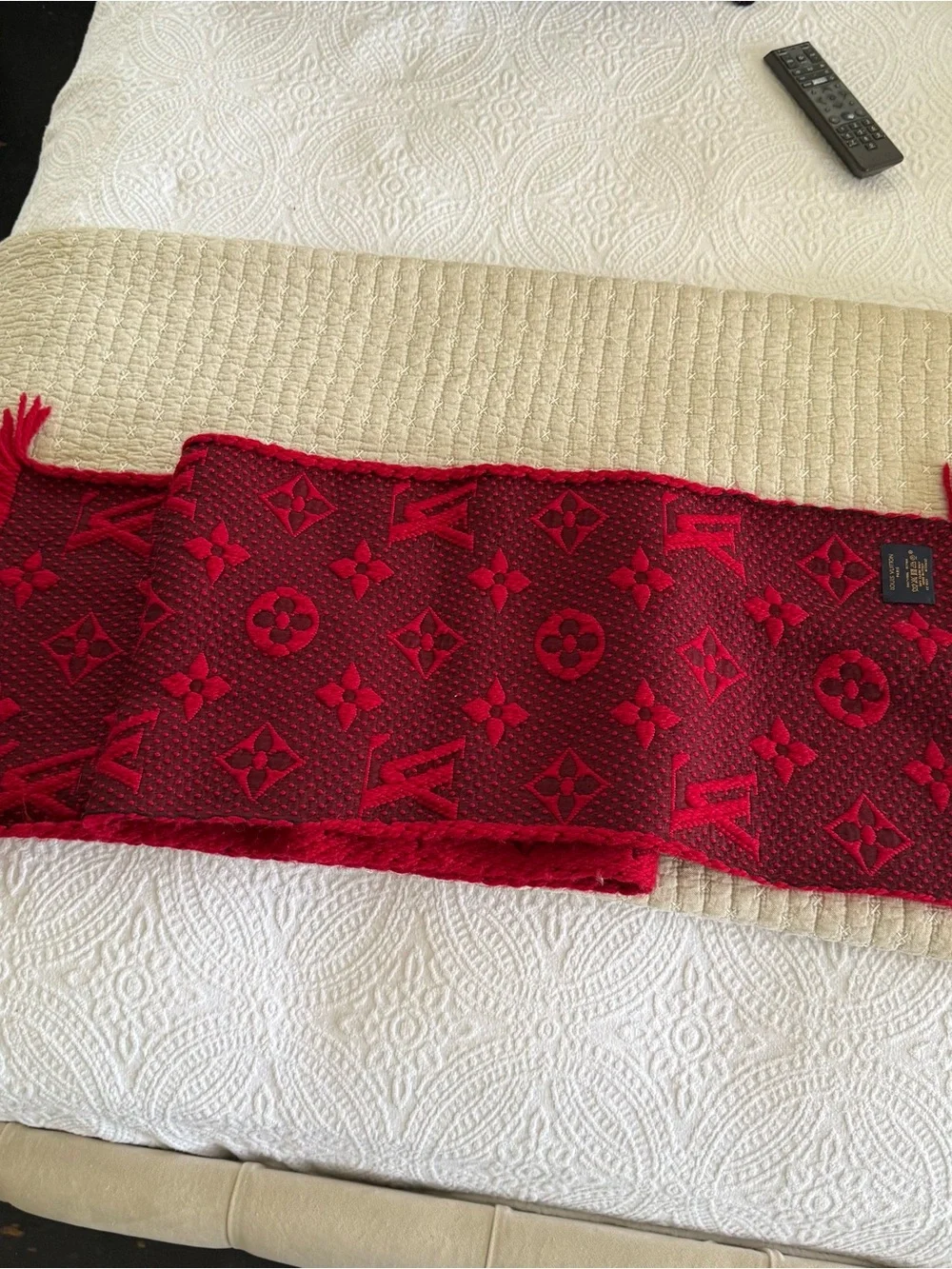Louis Vuitton Rubis Logomania Scarf